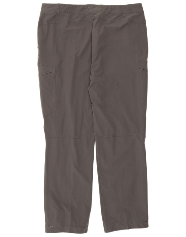 Rohan Pantalon cargo droit pour femme UK 16 Large W36 L29 Gris Polyamide