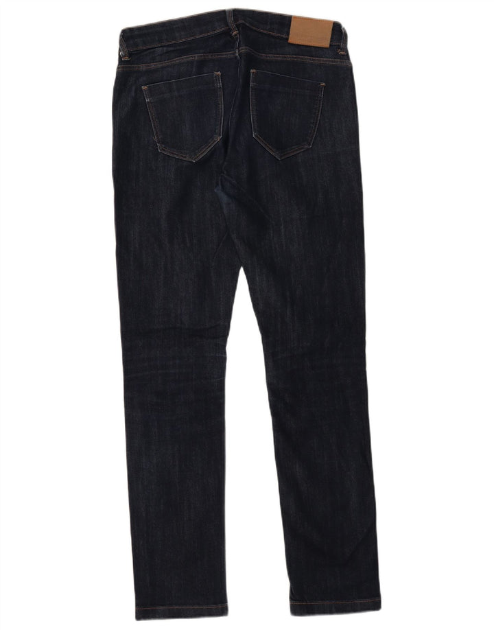 ZARA Jean skinny taille moyenne pour femme EU 40 Medium W30 L30 Bleu marine