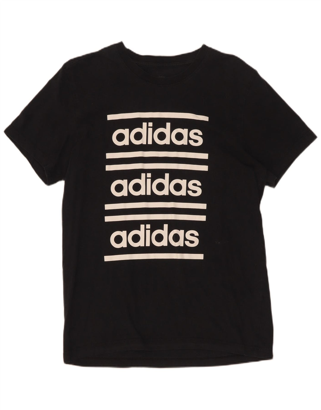 Adidas T-shirt graphique pour homme en coton noir moyen