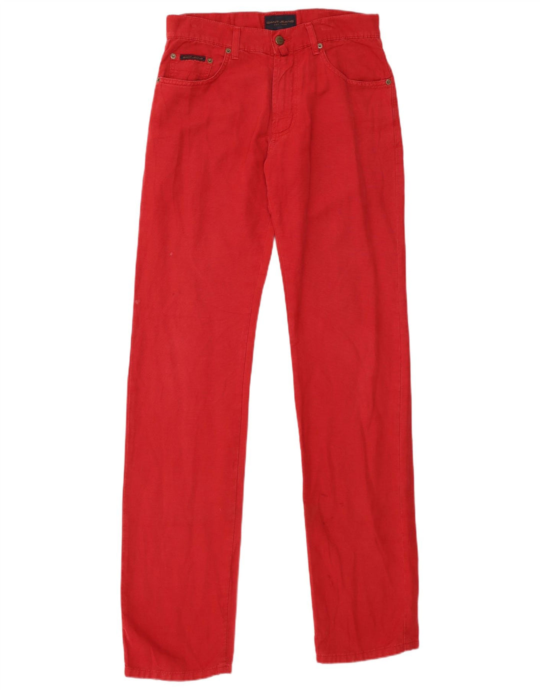 GANT Pantalon décontracté coupe classique pour homme W30 L36 Rouge Coton