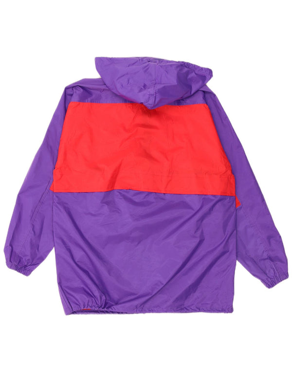 PUMA Veste de pluie à capuche surdimensionnée pour homme UK 36 Small Violet Colourblock