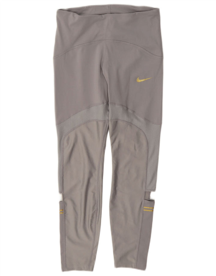 Legging Nike Dri Fit pour femme UK 12 Gris moyen Polyester