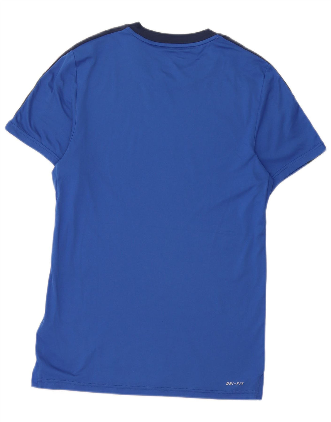 Nike Hommes Dri Fit T-Shirt Top XS Bleu Colorblock Polyester