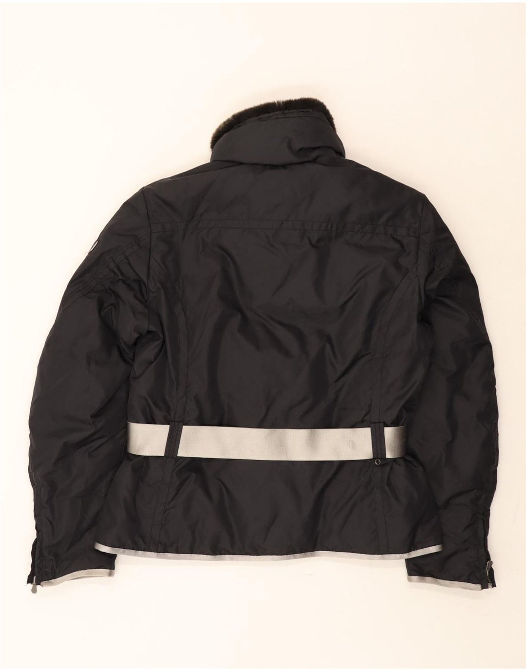 PEUTEREY Veste utilitaire à capuche pour femme IT 46 Large Noir Polyamide