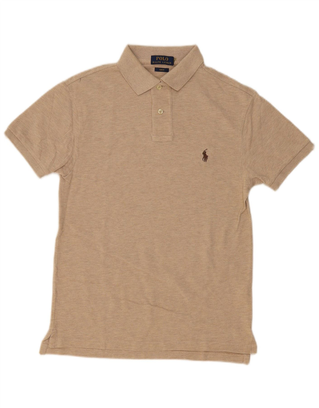 POLO RALPH LAUREN Polo Slim Fit Homme Petit Coton Chiné Beige
