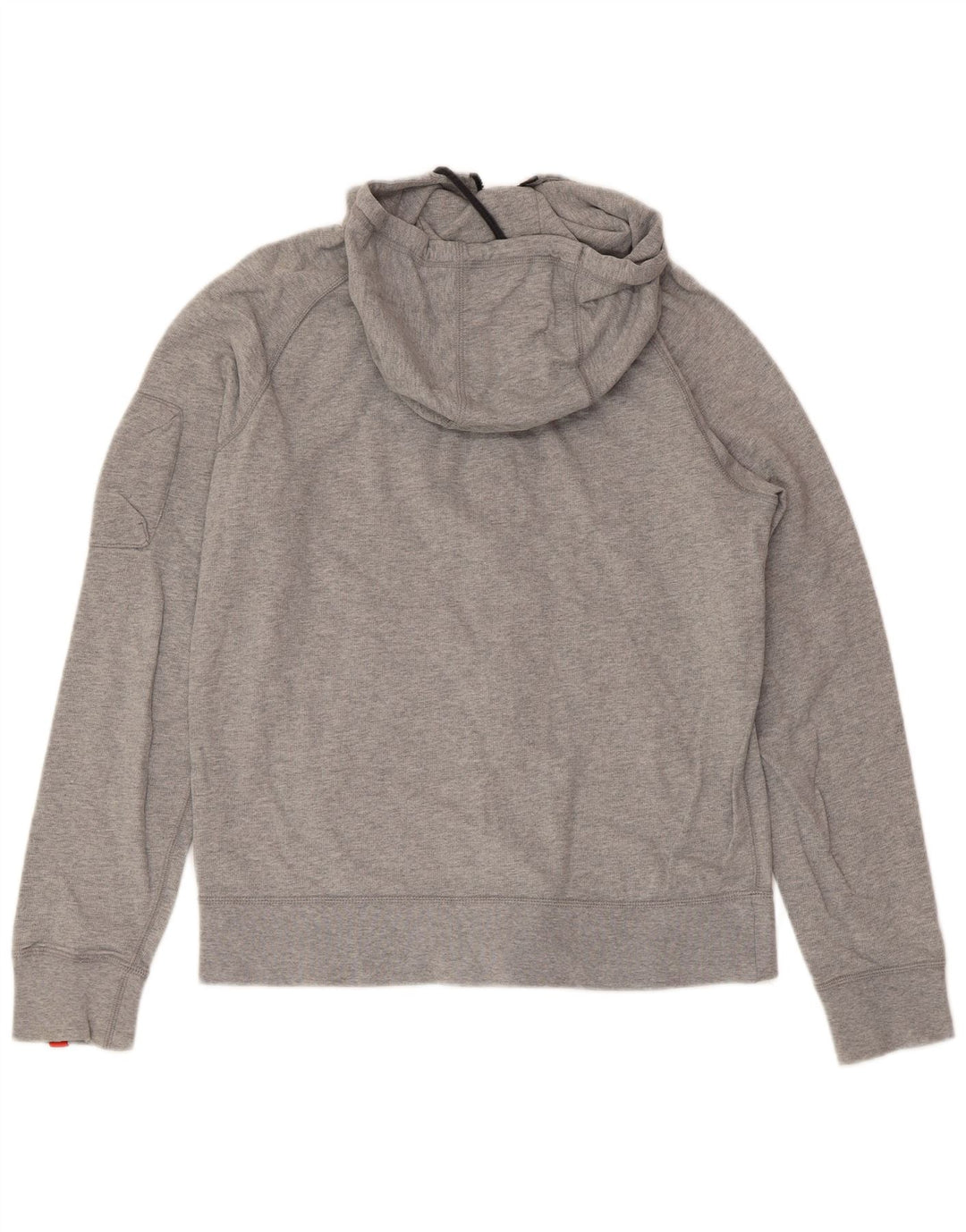 NIKE Pull à capuche zippé pour femme UK 12 Coton gris moyen