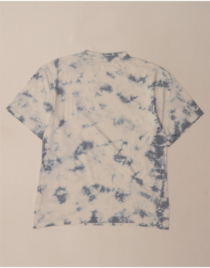 Pull & Bear T-Shirt Homme Top XS Blanc Tie Dye Coton