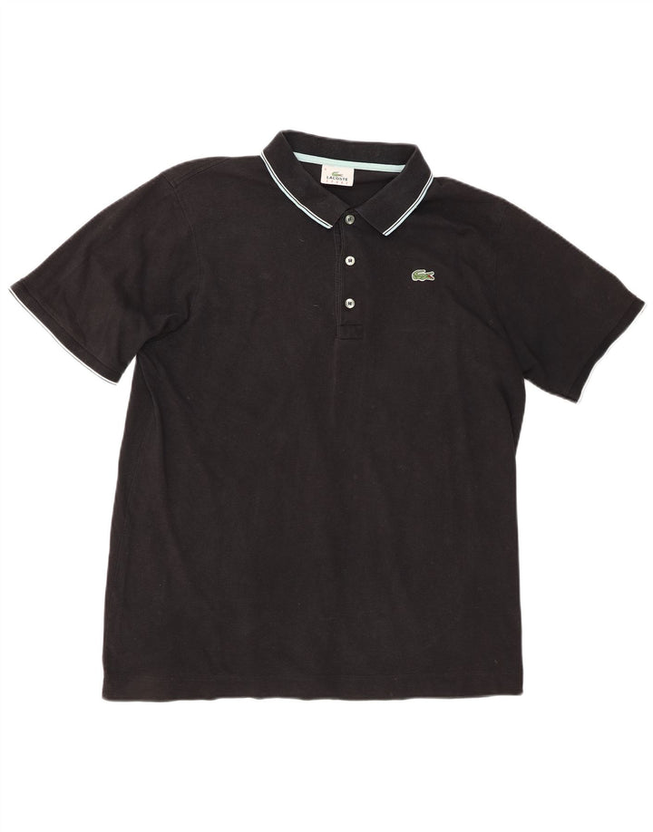 Lacoste Polo Homme Taille 6 XL Coton Noir