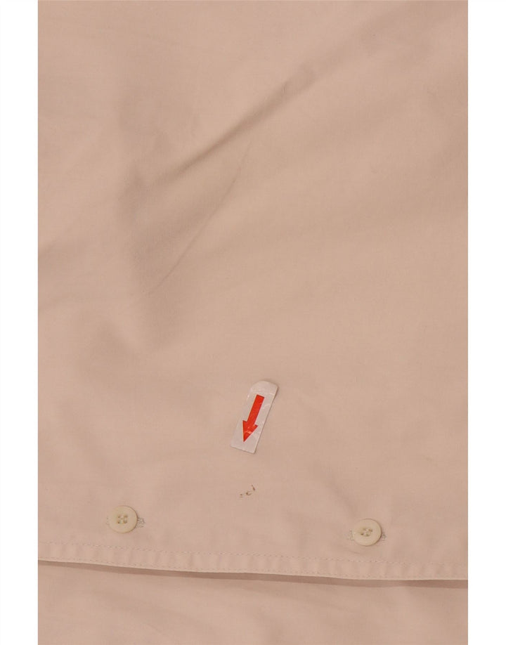 vintage Chemise à manches courtes pour hommes Grand coton blanc