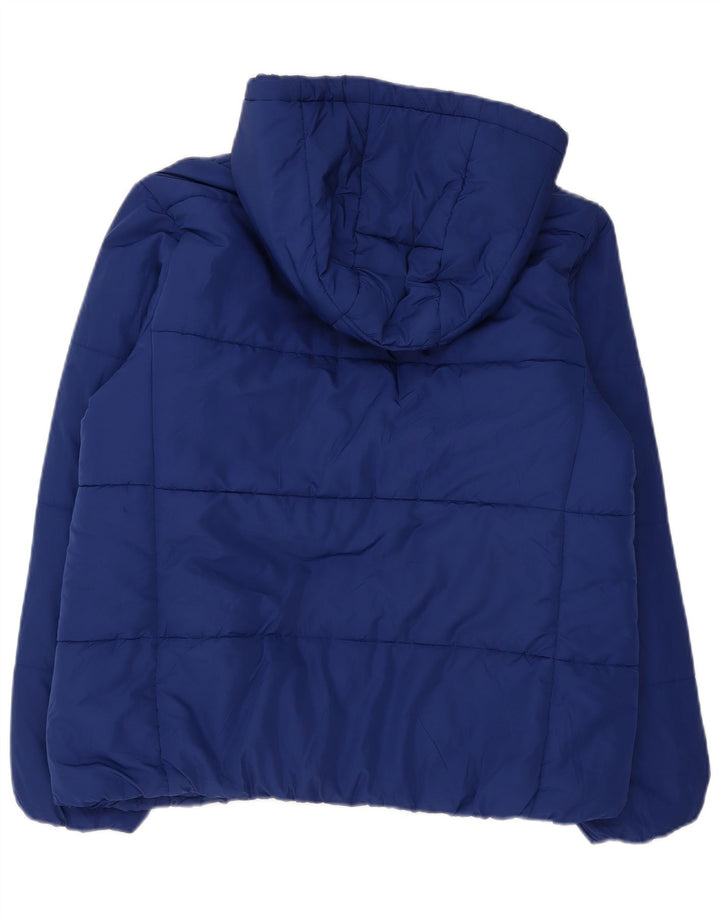 Marks & Spencer Veste matelassée à capuche pour femme UK 16 Large Bleu Marine Polyester