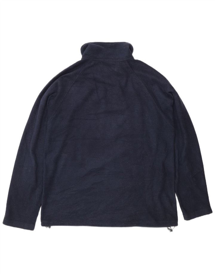 Kappa Pull polaire à col zippé pour homme, taille L, bleu marine
