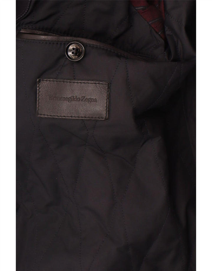 Ermenegildo Zegna Veste Blazer 2 Boutons Homme IT 48 Bleu Marine Moyen Classi