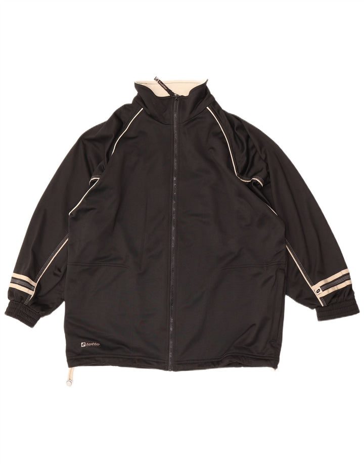 Lotto Veste de survêtement pour homme Taille L Noir Polyester