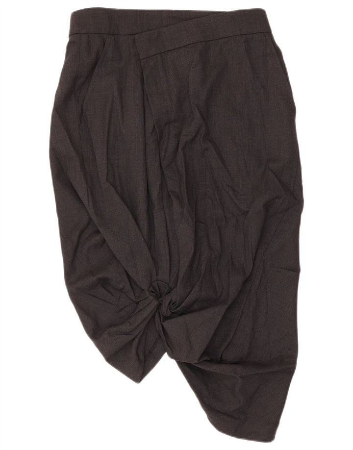 Max Mara Jupe Bubble Femme UK 10 Small W30 Gris Laine Vierge