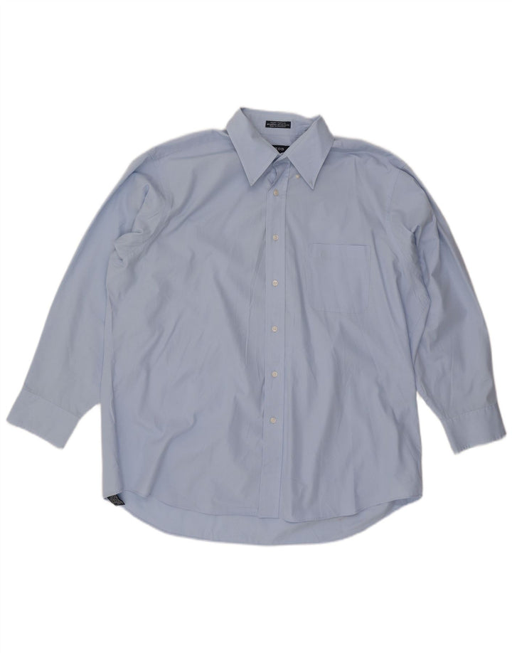 Chemise homme IZOD taille 17 1/2 XL coton bleu