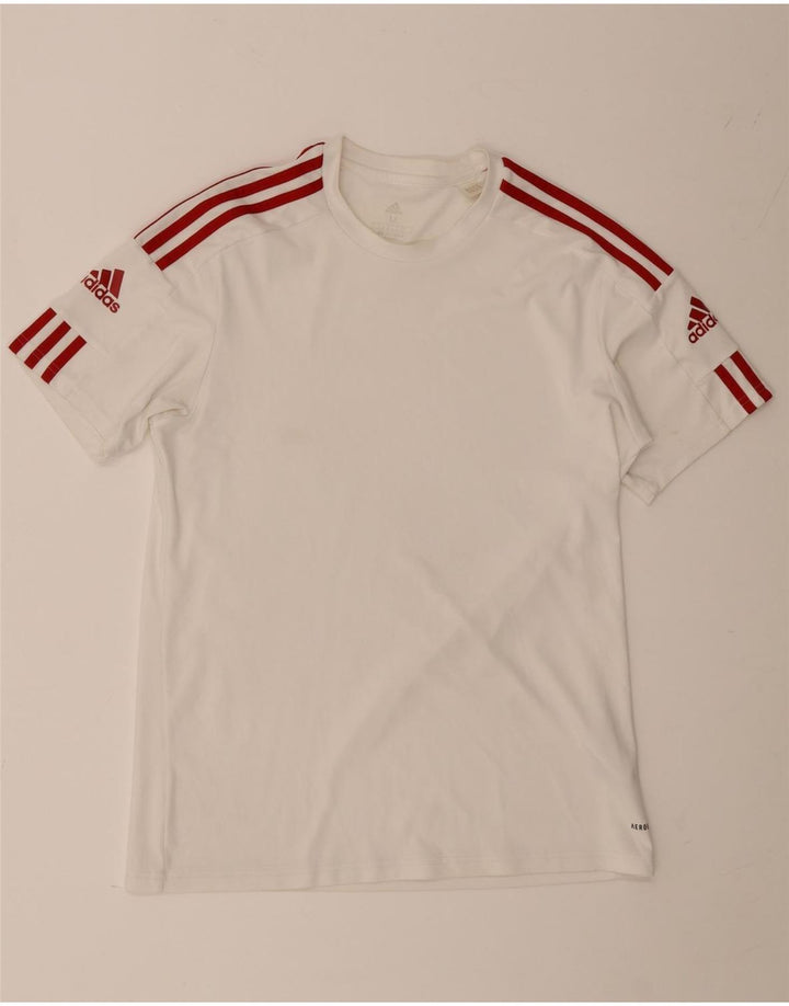 Adidas Hommes Aeroready T-Shirt Haut Moyen Blanc Polyester
