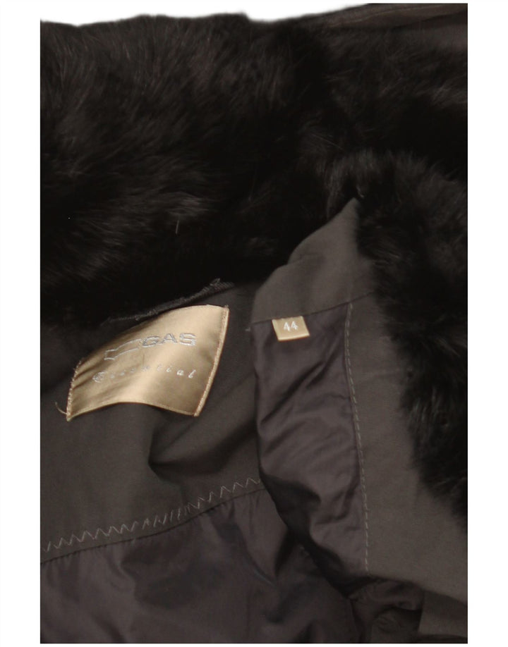 Gas Manteau matelassé à capuche pour femme IT 44 Noir moyen