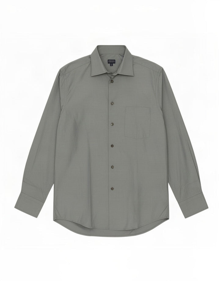 Kenzo Chemise Homme Taille 40 15 1/2 Coton Bleu Moyen