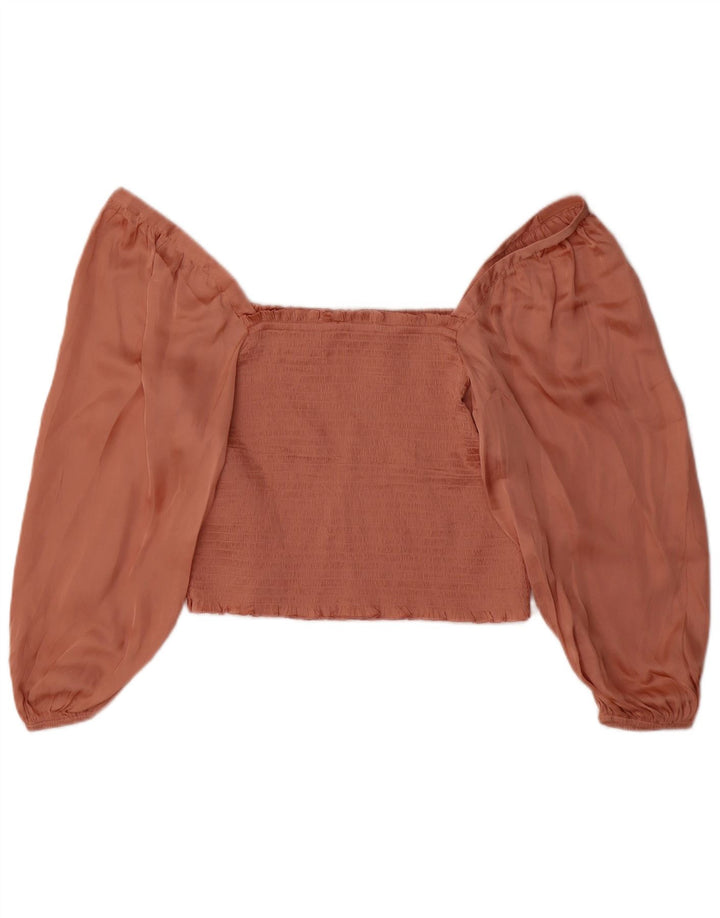 J. Crew Chemisier à manches longues pour femme UK 14 Large Rose Polyester