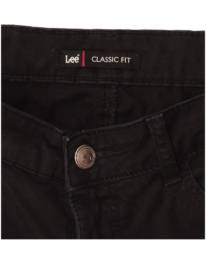 LEE Pantalon Capri Coupe Classique Femme W32 L22 Noir