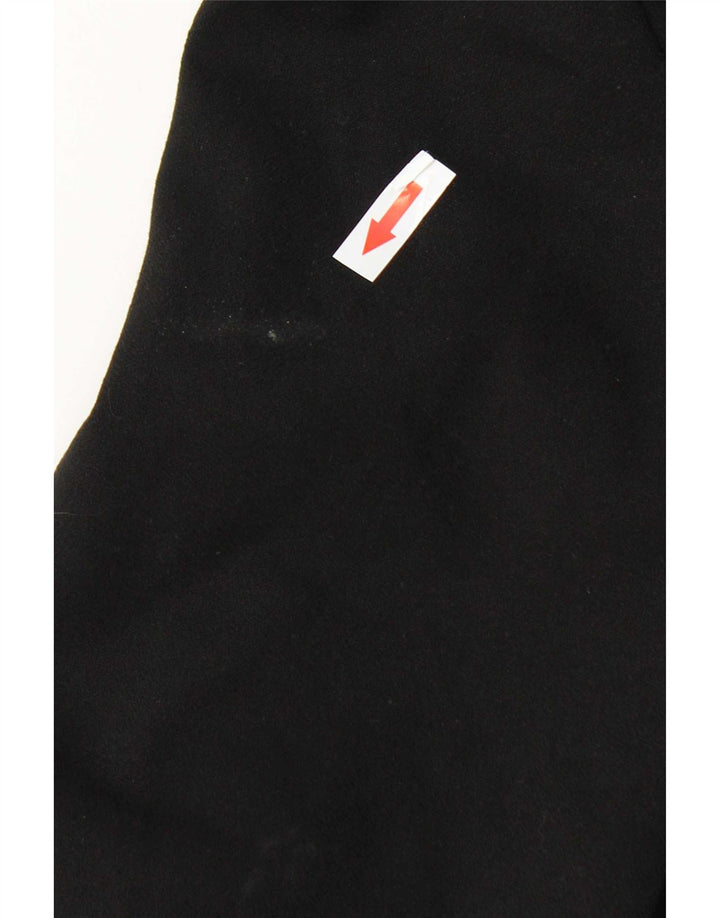 Zara Veste Blazer Longue Femme UK 10 Petit Noir Polyester