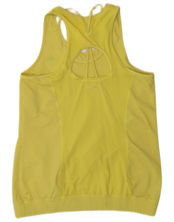 Adidas Femmes Climacool Débardeur UK 16/18 Grand Jaune Polyamide