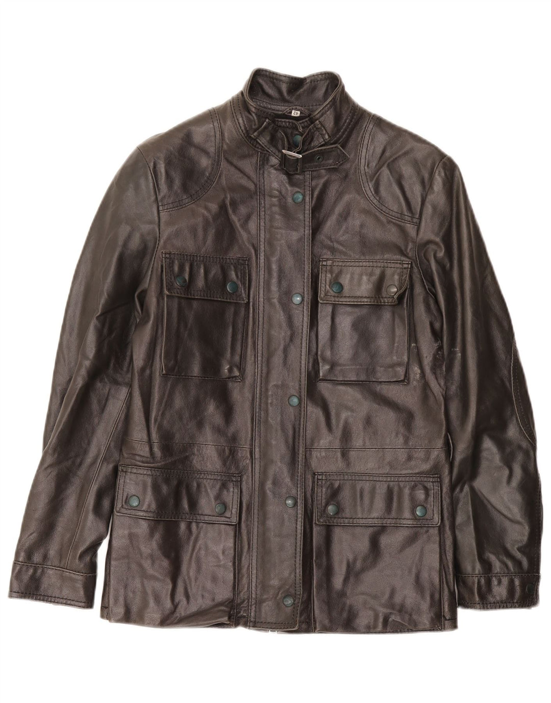 Suprema Veste en cuir pour femme IT 42 Cuir noir moyen