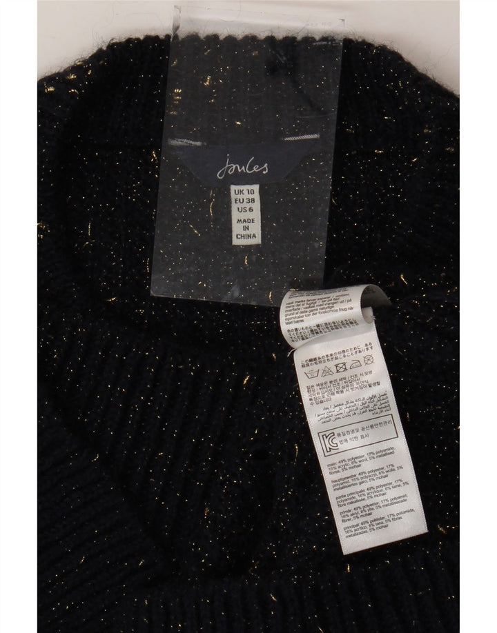 JOULES Pull col bateau pour femme UK 10 Petit bleu marine moucheté