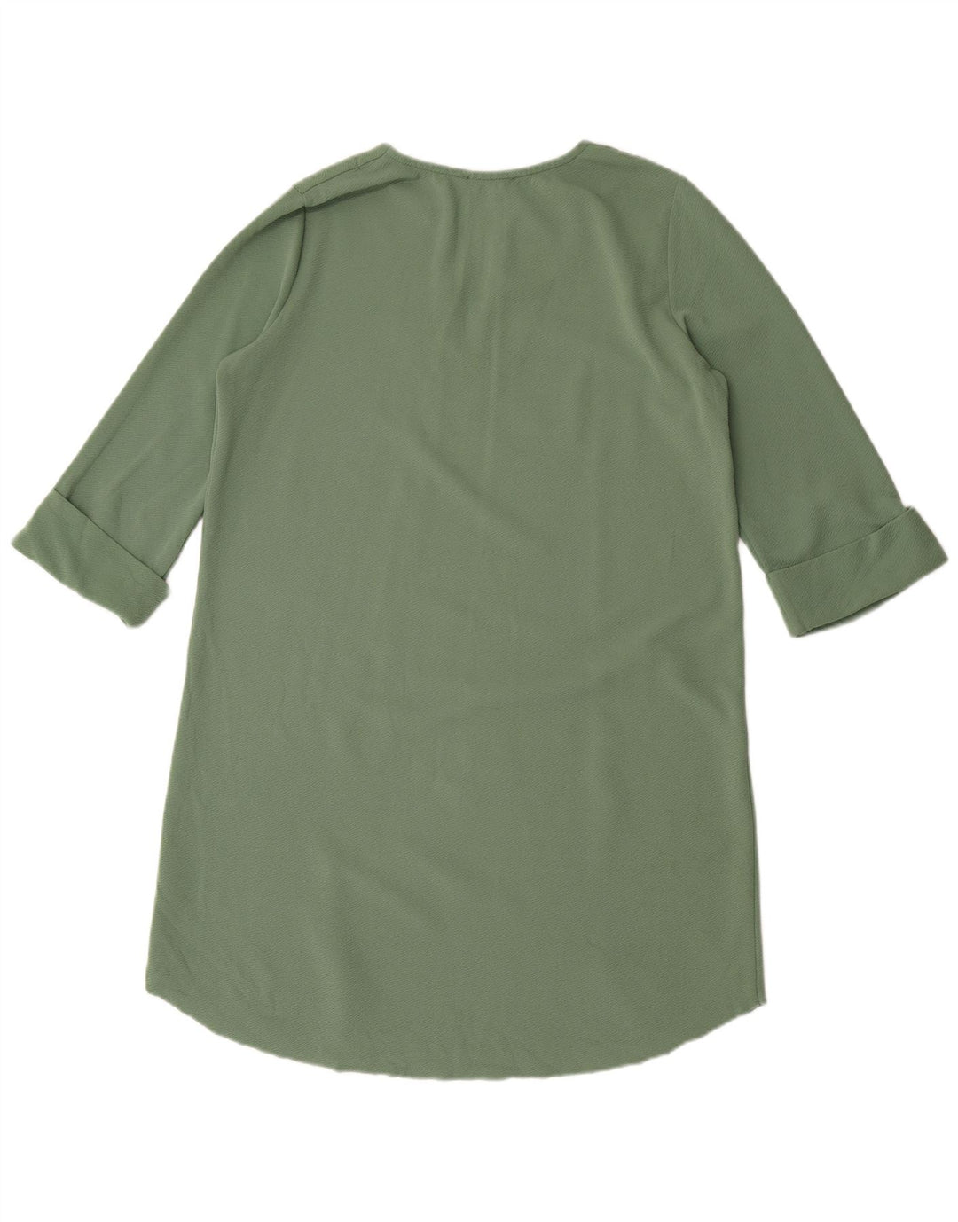 Zara Robe droite surdimensionnée à manches 3/4 pour femme UK 10 Small Vert