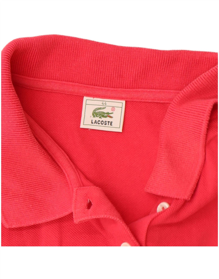 LACOSTE Polo sans manches femme taille 44 grand coton rose