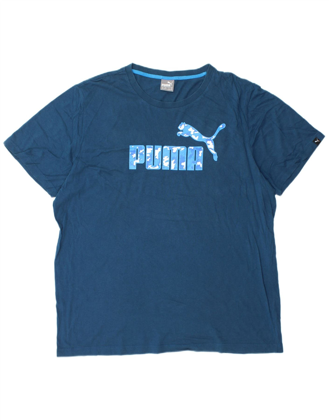 PUMA T-Shirt Graphique Homme 2XL Bleu Marine