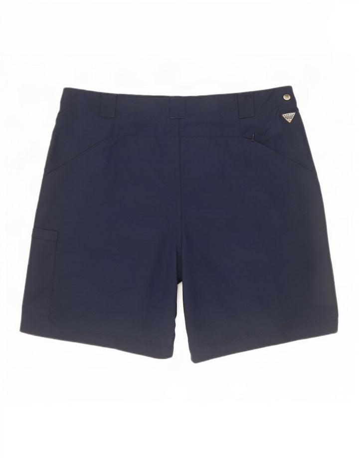 Columbia Short Cargo Femme Moyen W32 Bleu Marine Nylon