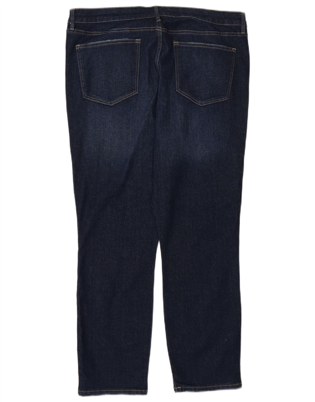 TOMMY HILFIGER Jean droit taille haute pour femme US 16 2XL W38 L28 Bleu marine