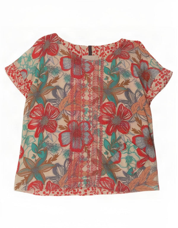 Weird Fish Chemisier surdimensionné pour femme UK 42 Medium Multicolore Floral