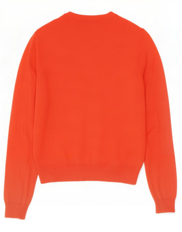 Marks & Spencer Pull Cardigan pour Femme UK 10 Petit Orange