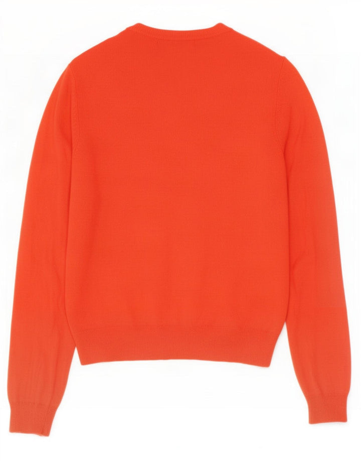 Marks & Spencer Pull Cardigan pour Femme UK 10 Petit Orange