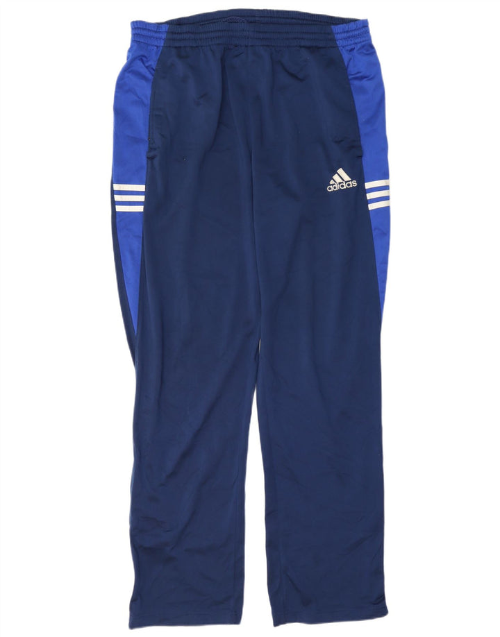 Adidas Pantalon de survêtement pour homme Large Bleu Marine Colorblock Polyester