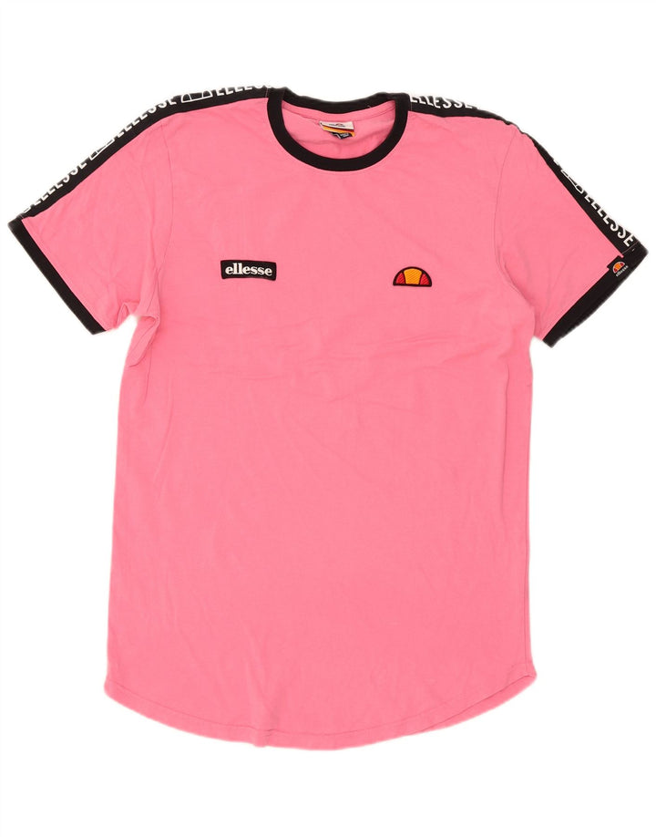 Ellesse T-Shirt Graphique Homme Rose Moyen Colourblock