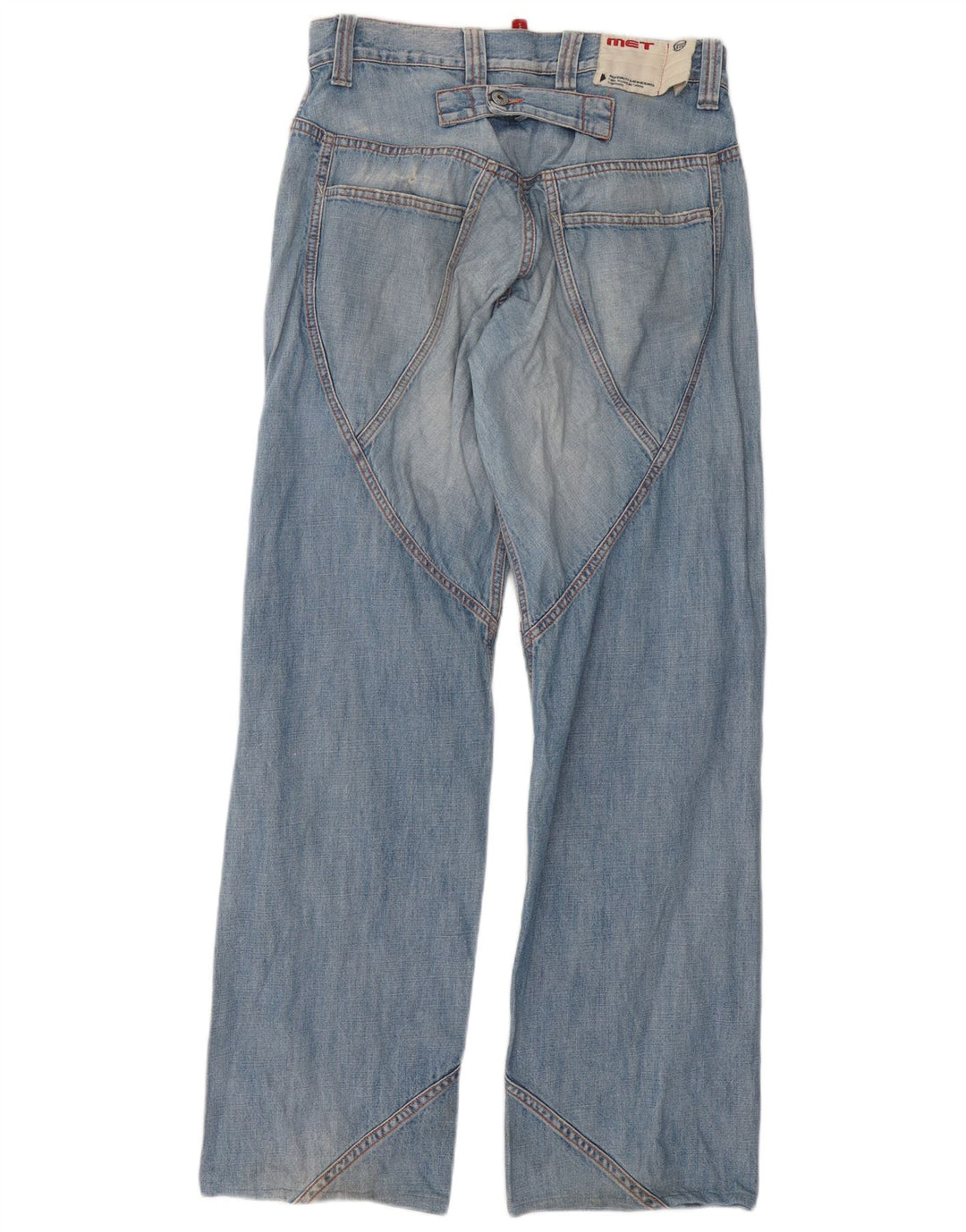 MET Jean ample homme W32 L34 bleu coton