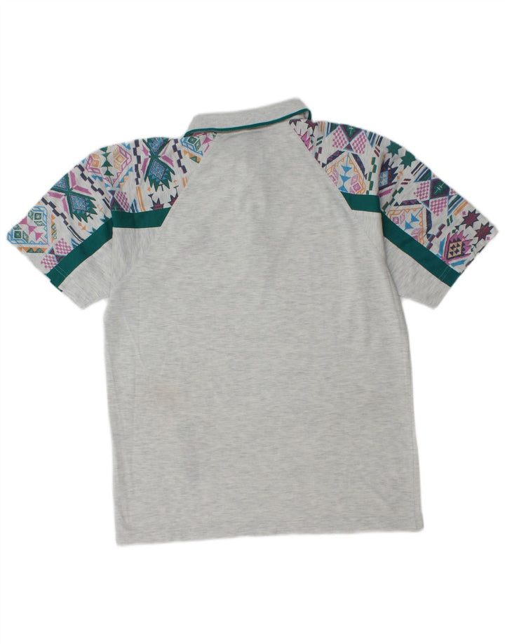 Lotto Polo Homme Gris Moyen Géométrique