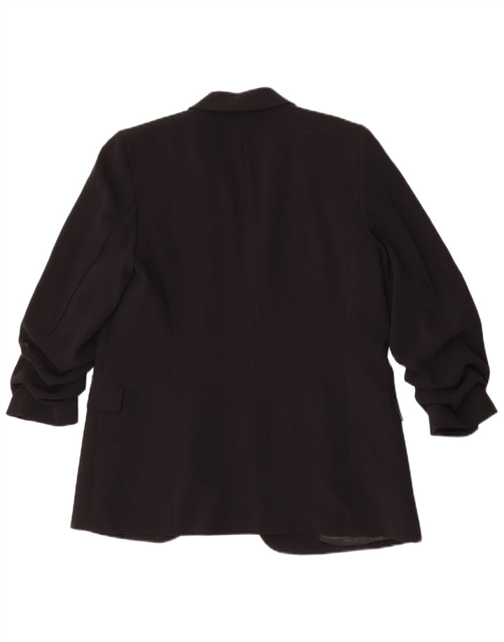 Marks & Spencer Veste blazer à manches 3/4 pour femme UK 10 Small Noir