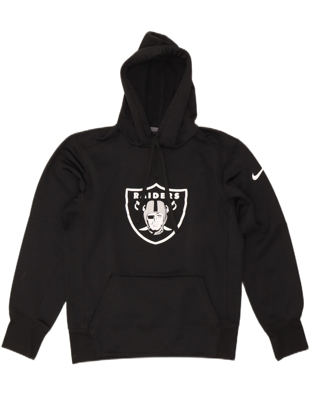 NIKE Pull à capuche surdimensionné Las Vegas Raiders pour femme UK 10 Petit Noir