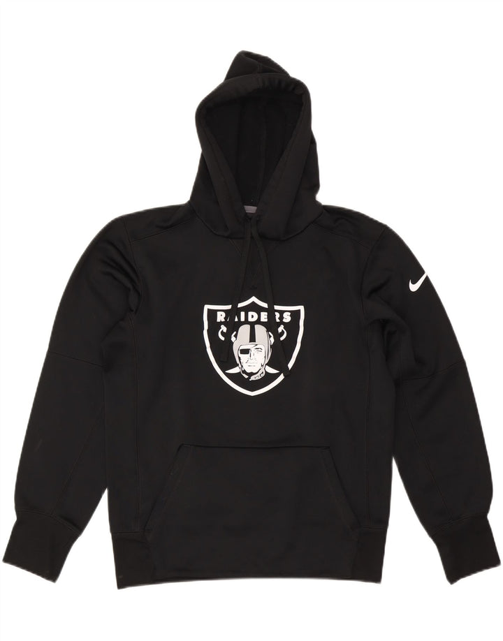 NIKE Pull à capuche surdimensionné Las Vegas Raiders pour femme UK 10 Petit Noir