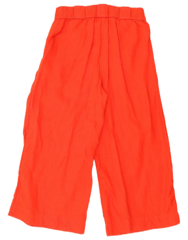 Marks & Spencer Pantalon Capri à jambe large pour femme UK 10 Small W28 L21 Rouge