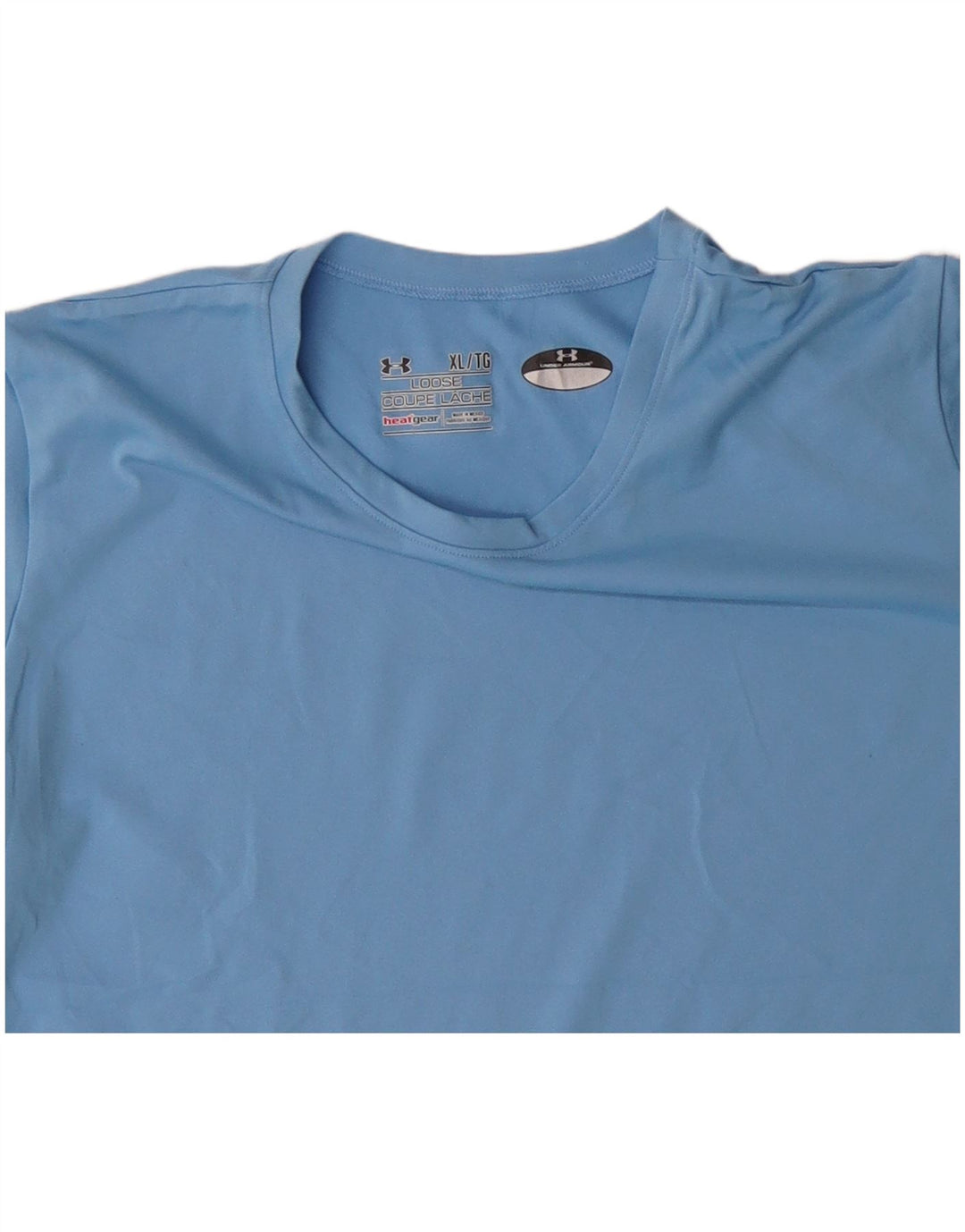 UNDER ARMOUR T-shirt Heat Gear pour femme UK 18 XL Bleu Polyester