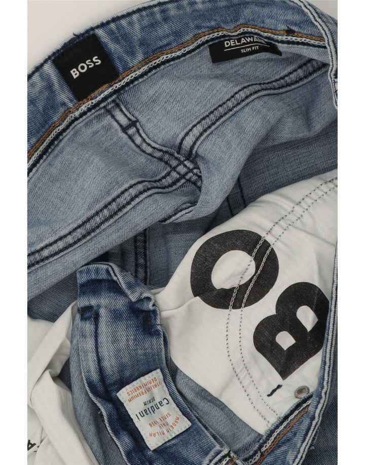 Hugo Boss Jean Slim Delaware W36 L32 Homme Bleu