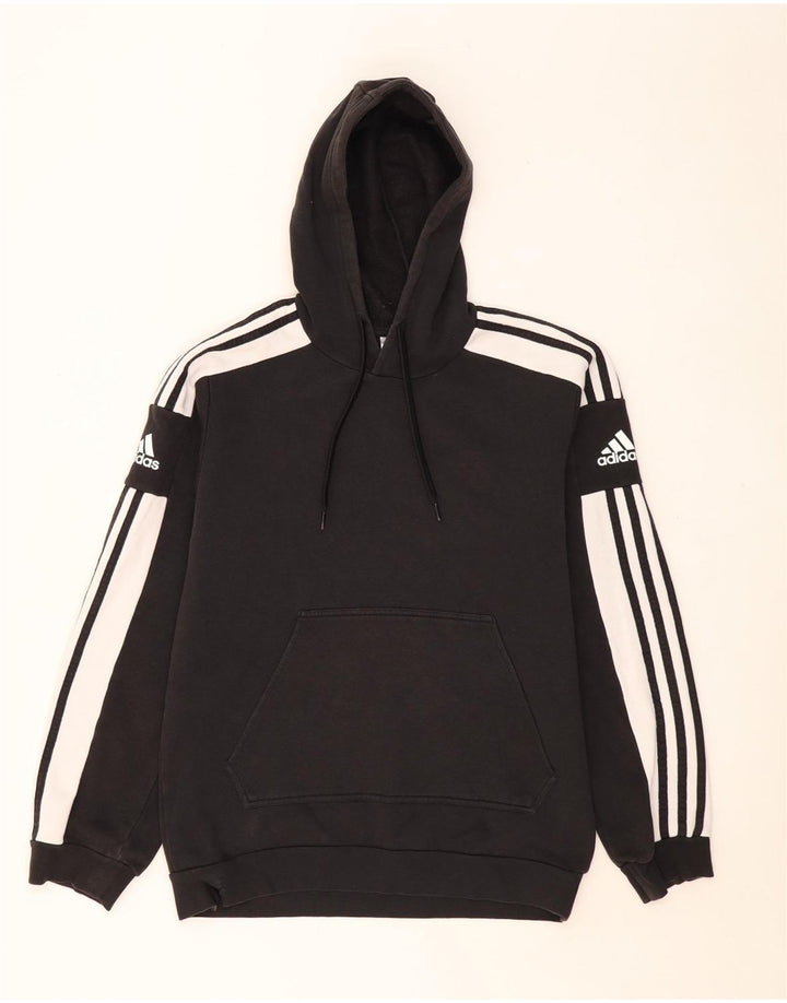 ADIDAS Pull à capuche graphique pour homme en coton color block noir moyen