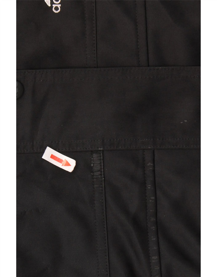 ADIDAS Veste de survêtement à capuche surdimensionnée pour femme UK 14 Large Noir