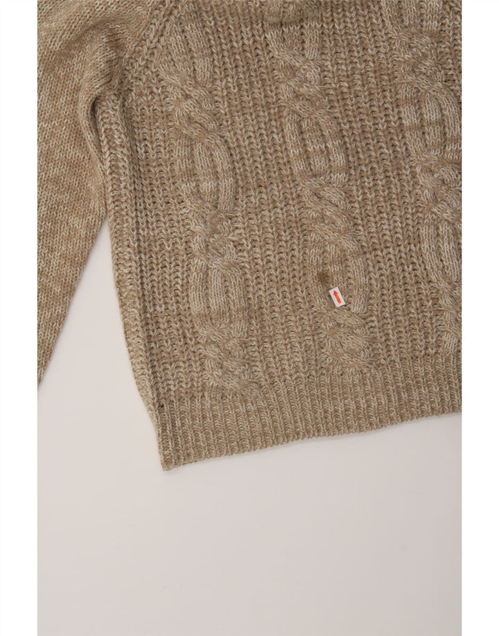CLOCK HOUSE Womens Roll Neck Jumper Sweater UK 12 Medium Brown Flecked Vintage CLOCK HOUSE and Second-Hand CLOCK HOUSE from Messina Hembry 