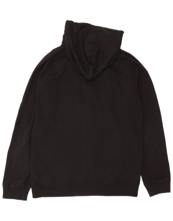 Quiksilver Pull à capuche zippé pour homme Petit coton noir
